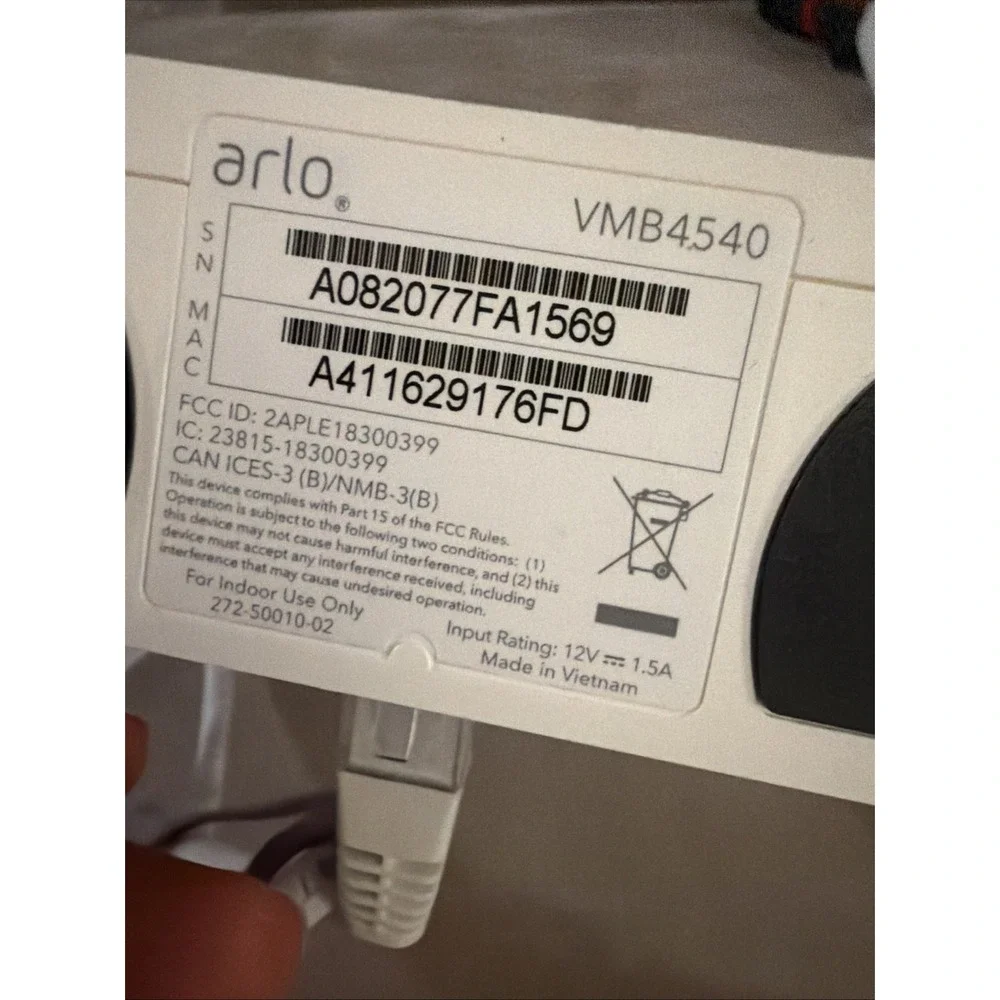 Arlo VMB4540100NAS SmartHub - White No Power Cord